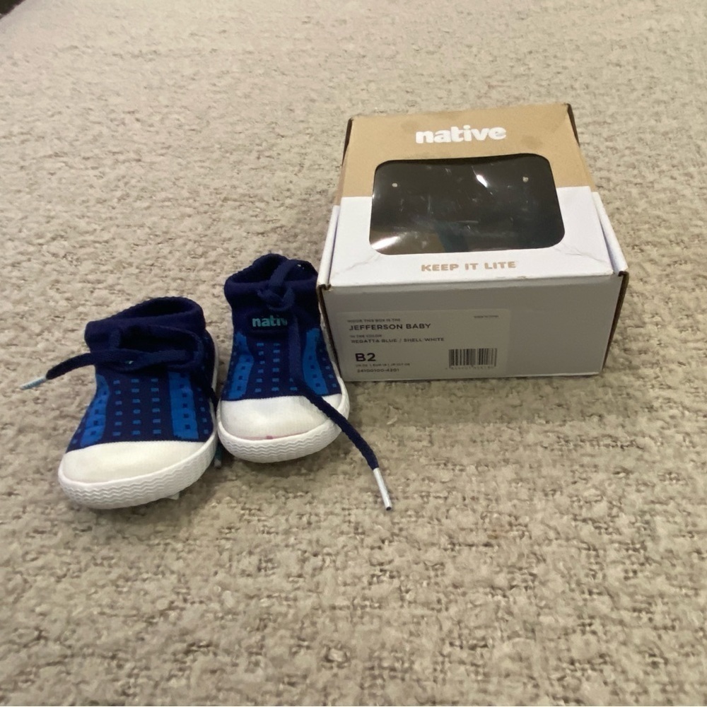 NATIVE Blue Infant Shoes